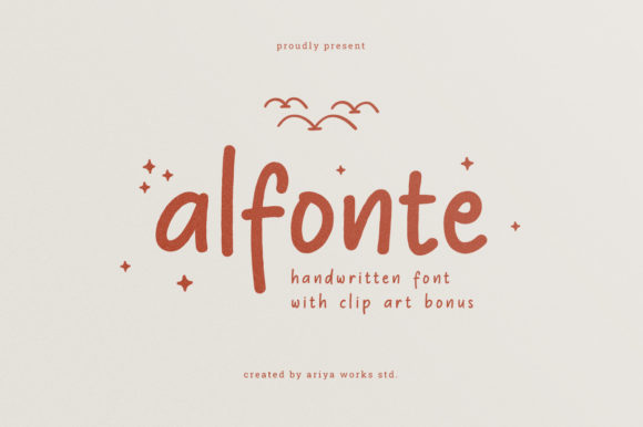 Alfonte: A Clean Script Font