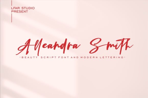 Alleandra Smith Font for Creative Projects