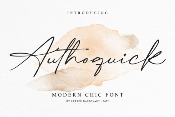 Authoquick: A Font That Elevates Your Brand