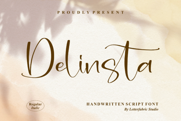 Delinsta: A Delicate Handwritten Font