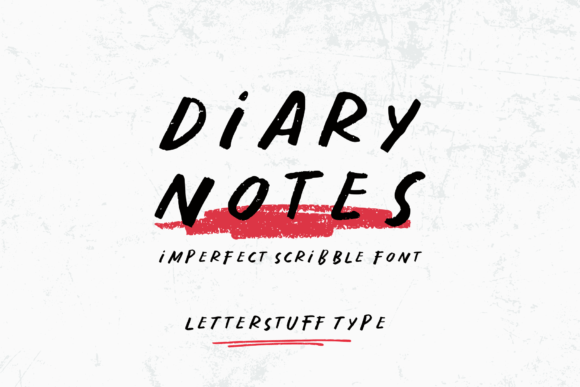 Diary Notes Font for Business