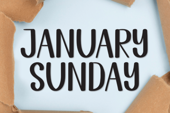 January Sunday Font for Business
