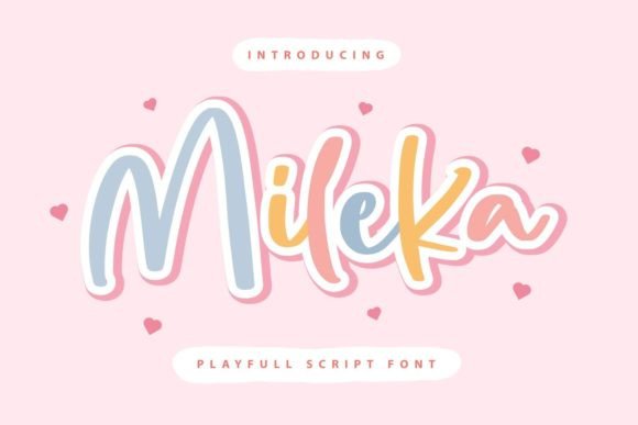 Mileka: A Handwritten Font for Creative Makers