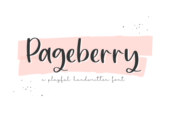 Pageberry: A Beautiful Script Font for Business
