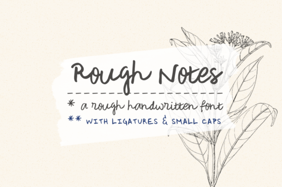 Rough Notes Font: Handwritten Style for Digital Marketing