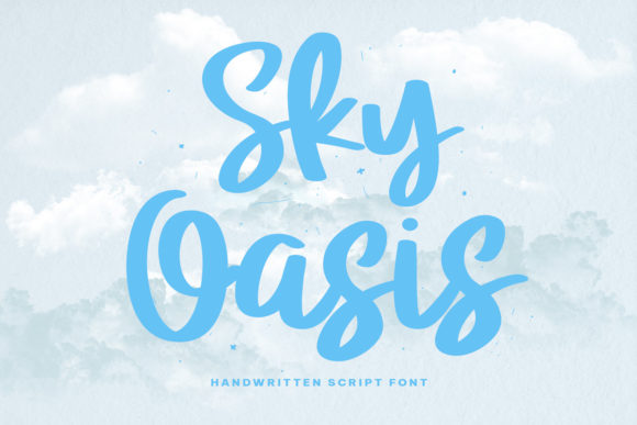 Sky Oasis: A Refined Script Font