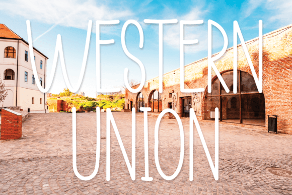 Western Union Font for Editorial Design